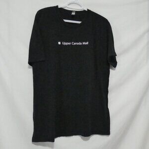 AMERICAN APPAREL | xl - extra large | Black Short Sleeve Graphic Tee | Apple